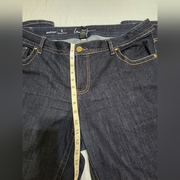 Lane Bryant Stretch Genius Fit Jeans Bootcut Size 16 regular dark - Picture 2 of 10